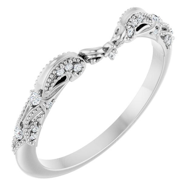 14K Gold Natural Diamond Matching Band