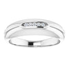 14K White Gold Natural Diamond Ring with 1/6 Carat Total Weight