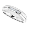 14K White Gold Natural Diamond Ring with 1/6 Carat Total Weight