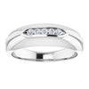 14K White 1/6 CTW Natural Diamond Ring