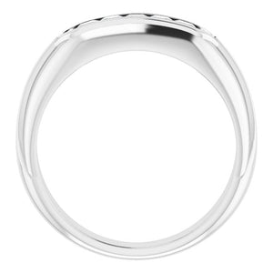 Exquisite 14K White Gold Natural Diamond Ring with 1/6 Carat Weight