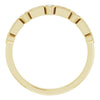 14K Yellow Gold 1/4 CTW Straight Baguette Diamond Anniversary Band