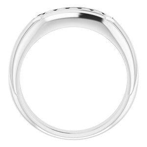 Exquisite 14K White Gold Natural Diamond Ring with 1/6 Carat Weight