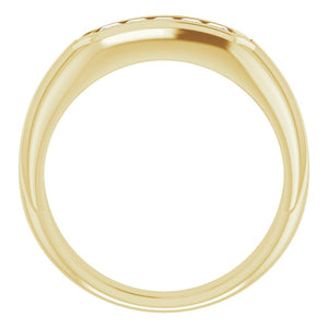Exquisite 14K White Gold Natural Diamond Ring with 1/6 Carat Weight