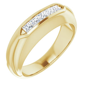 Exquisite 14K White Gold Natural Diamond Ring with 1/6 Carat Weight