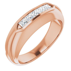 Exquisite 14K White Gold Natural Diamond Ring with 1/6 Carat Weight