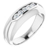 14K White Gold Natural Diamond Ring with 1/6 Carat Total Weight