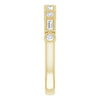 14K Yellow Gold 1/4 CTW Straight Baguette Diamond Anniversary Band