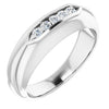 14K White 1/6 CTW Natural Diamond Ring