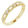 14K Yellow 1/4 CTW Natural Diamond Anniversary Band