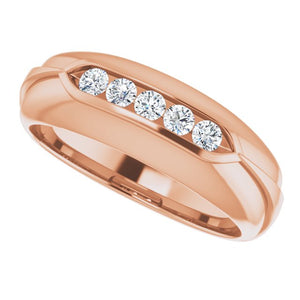 Exquisite 14K White Gold Natural Diamond Ring with 1/6 Carat Weight