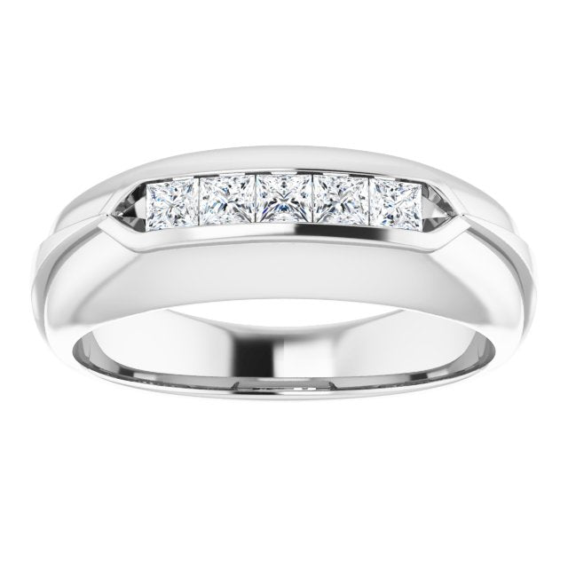 14K White 1/6 CTW Natural Diamond Ring