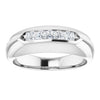 14K White Gold Natural Diamond Ring with 1/6 Carat Total Weight