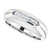 14K White Gold Natural Diamond Ring with 1/6 Carat Total Weight