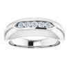 14K White Gold Natural Diamond Ring with 1/6 Carat Total Weight