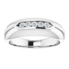 14K White Gold Natural Diamond Ring with 1/6 Carat Total Weight