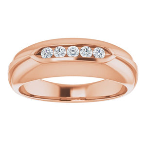 Exquisite 14K White Gold Natural Diamond Ring with 1/6 Carat Weight
