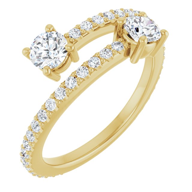 14K Gold Natural Diamond Ring - Options Available