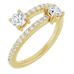 14K Gold Natural Diamond Ring - Options Available