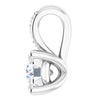 Radiant 14K White Gold Natural Diamond Pendant with 1/4 Carat Sparkle