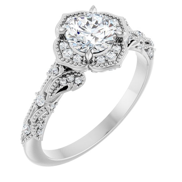 14K Gold Natural Diamond Matching Band