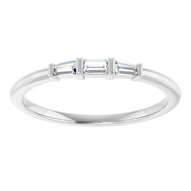 14K Gold Natural Diamond Stackable Ring - Options Available