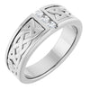 Celtic Elegance: 14K White Gold 1/5 CTW Natural Diamond Ring