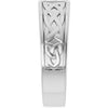 14K White 1/5 CTW Natural Diamond Celtic-Inspired Ring