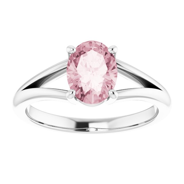 14K Gold Natural Pink Morganite Ring - Options Available