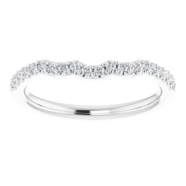 14K Gold Natural Diamond Matching Band - Options Available