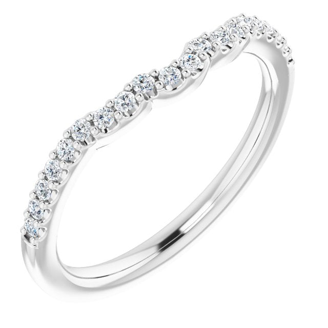 14K Gold Natural Diamond Matching Band - Options Available