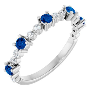 14K Gold, Platinum, Sterling Silver Stackable Ring - Options Available