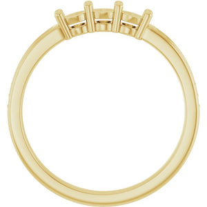14K Rose Gold Lab-Grown Diamond Family Ring with .08 CTW Single Stone