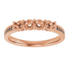 14K Rose Gold Lab-Grown Diamond Family Ring with .08 CTW Single Stone