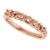 14K Rose Gold Lab-Grown Diamond Family Ring with .08 CTW Single Stone