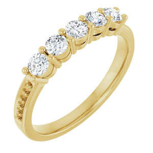 14K Gold Lab Grown Diamond Semi-Set Family Ring - Options Available