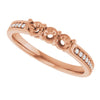 14K Rose Gold Lab-Grown Diamond Family Ring with .08 CTW Single Stone