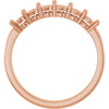 14K Rose Gold Lab-Grown Diamond Family Ring with .08 CTW Single Stone