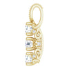 14K White 5/8 CTW Natural Diamond Pendant