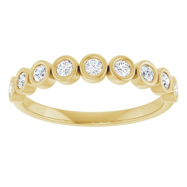 14K White 1/6 CTW Natural Diamond Anniversary Band