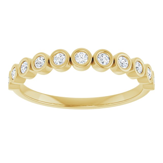 14K White 1/6 CTW Natural Diamond Anniversary Band