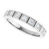 Elegant 14K White Gold Diamond Anniversary Ring with 1/6 CTW Natural Diamonds