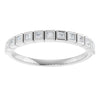 Elegant 14K White Gold Diamond Anniversary Ring with 1/6 CTW Natural Diamonds