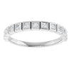 Elegant 14K White Gold Diamond Anniversary Ring with 1/6 CTW Natural Diamonds