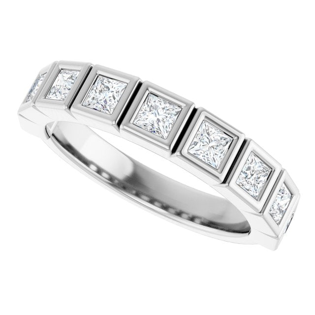 14K White 1/6 CTW Natural Diamond Anniversary Band