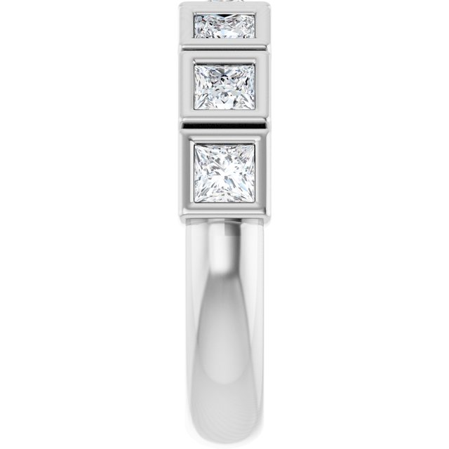 Elegant 14K White Gold Diamond Anniversary Ring with 1/6 CTW Natural Diamonds