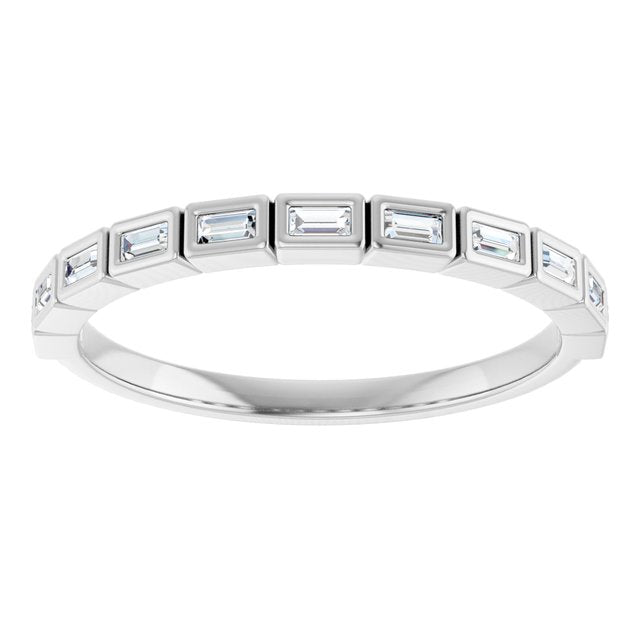 14K White 1/6 CTW Natural Diamond Anniversary Band