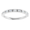 14K White 1/6 CTW Natural Diamond Anniversary Band