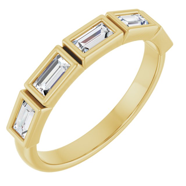 14K White 1/6 CTW Natural Diamond Anniversary Band