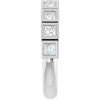 Elegant 14K White Gold Diamond Anniversary Ring with 1/6 CTW Natural Diamonds